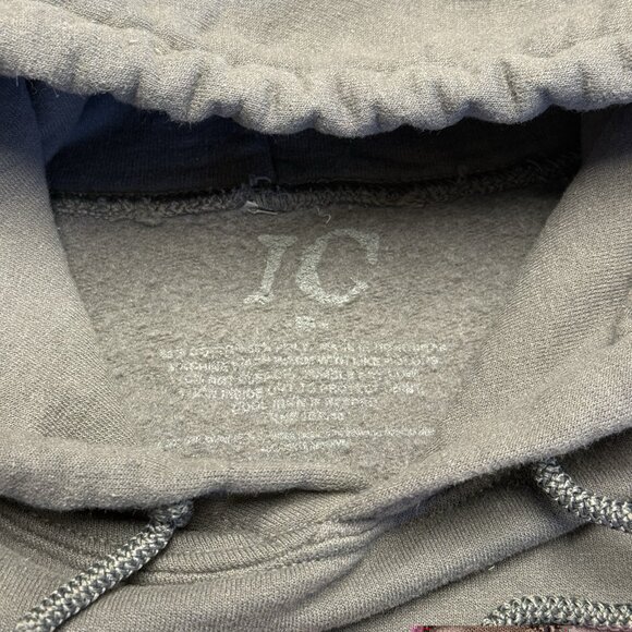 Hoy Fui A Terapia Tour Hoodie Sweatshirt Adult Small 19x23.5 Gray Band - Picture 13 of 15